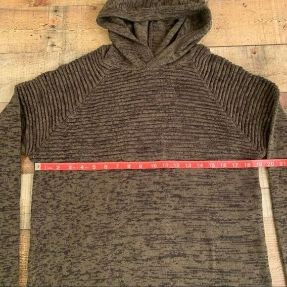 Just junkies mens ribbed hooded sweater in green pine twist - M - Picture 7 of 7